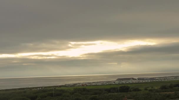 Timelapse Inspelad Barmouth Beach North Wales — Stockvideo