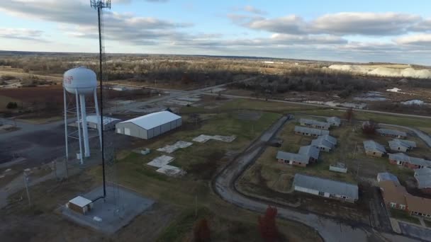 Aereo Drone Overhead Shot Del Quartiere Dallas West End — Video Stock