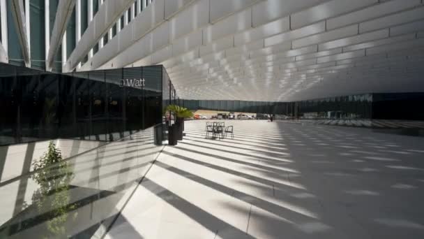 Fantastická Architektura Kancelářského Komplexu Lisabonu Portugalsko — Stock video