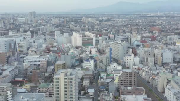 Tokyo Neighborhood Static Aerial View Morning — ストック動画