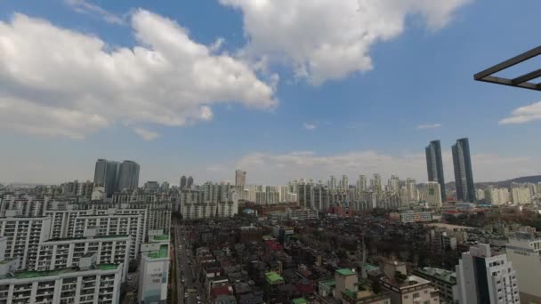 Zeitraffer Des Stadtbildes Südkorea Dieses Video Enthält Die Zeit Vom — Stockvideo