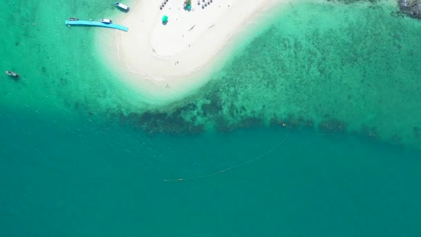 Légi Kilátás Koh Khai Nai Macska Sziget Phuket Thaiföld — Stock videók