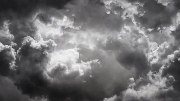 Cumulonimbus Облако Ясном Голубом Небе Точка Зрения — стоковое видео