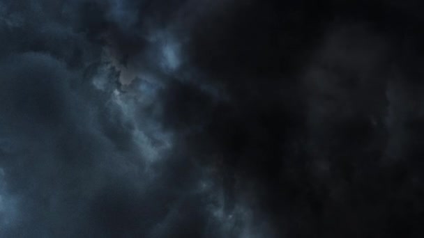 Gewitter Dunkle Kumulonimbuswolken Himmel — Stockvideo