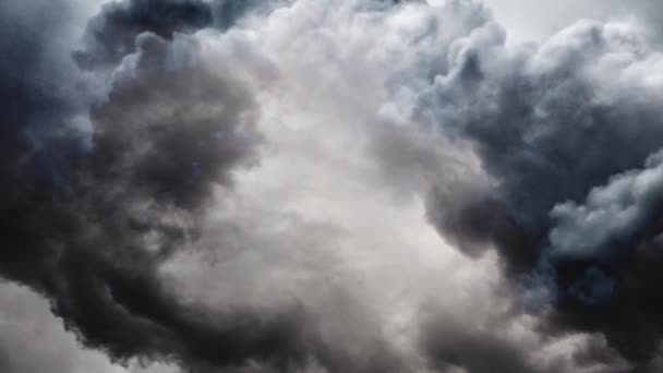 Tormenta Dentro Una Nube Cumulonimbus Movimiento — Vídeo de stock