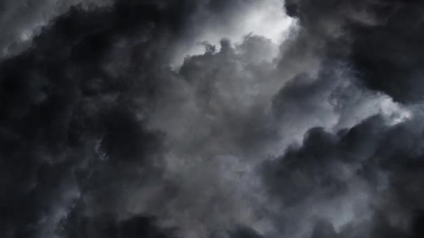 Nubes Cumulonimbus Tormenta Eléctrica Cuando Clima Cambia — Vídeos de Stock