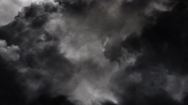 Cumulonimbus Sombres Nuages Dans Ciel Orage — Video