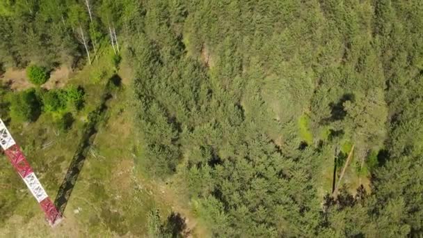 Uitkijktoren Het Bos Vuurtoren Het Bos — Stockvideo