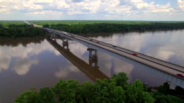 Pont Traversant Rivière Louisiane — Video