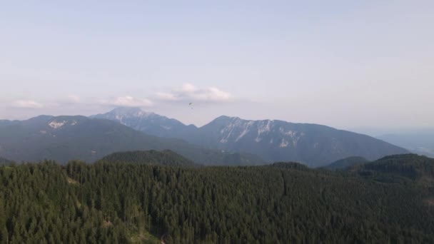 Establecimiento Vista Aérea Sobre Los Alpes Eslovenia Montañas Desde Alto — Vídeo de stock