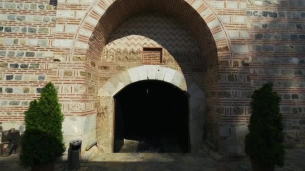 View Front Historical Old Caravanserai — Stockvideo