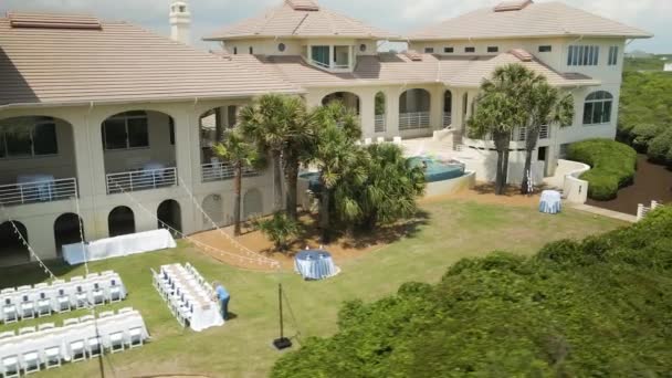 Local Casamento Preparado Frente Resort Praia Ilha Esmeralda — Vídeo de Stock