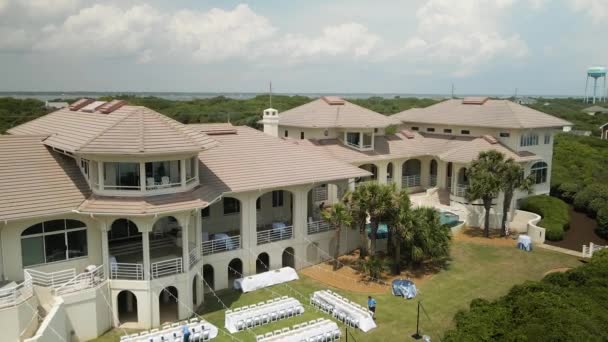 Aerial Emerald Isle Beach Resort Ascendendo Lentamente — Vídeo de Stock