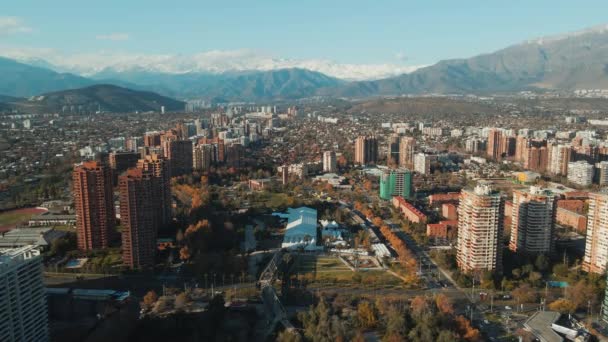 건물의 스카이라인 Nueva Las Condes Las Condes District Santiago Chile — 비디오