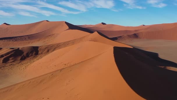 Duna Natáčela Shora Dronem Duna Hvězdná Duna Sossusvlei Namibie — Stock video