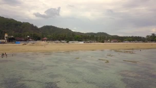 Atmósfera Mágica Una Playa Local Perfecta Vista Aérea Vuelo Volar — Vídeos de Stock