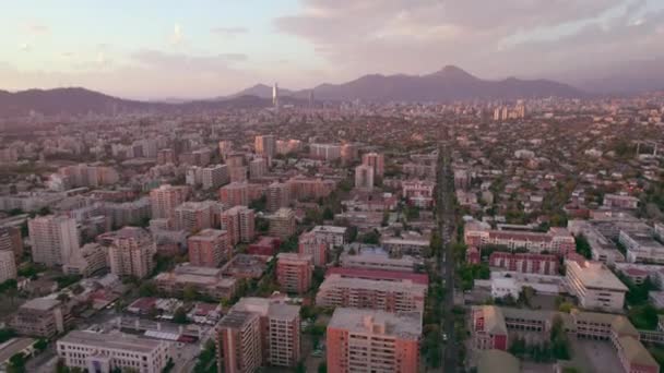 Вид Беспилотника Над Резиденцией Нуоа Чили — стоковое видео
