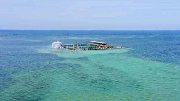 Oceaan Avonturen Punta Cana Het Midden Van Caribische Zee Toeristische — Stockvideo