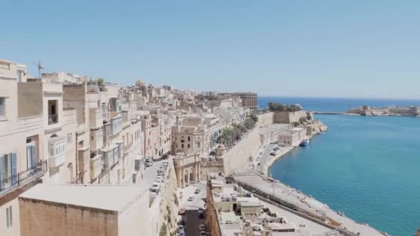 Beautiful Cityscape Valletta Malta — Stockvideo