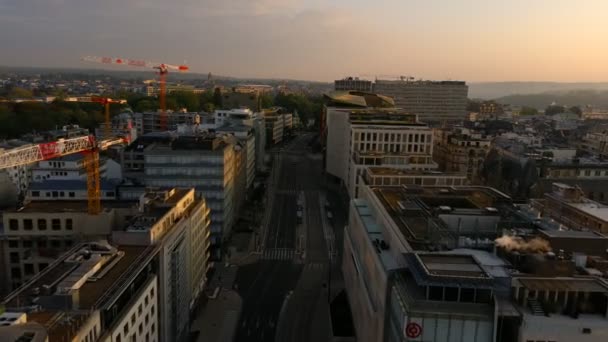 Drone Boulevard Royal Tôt Matin — Video