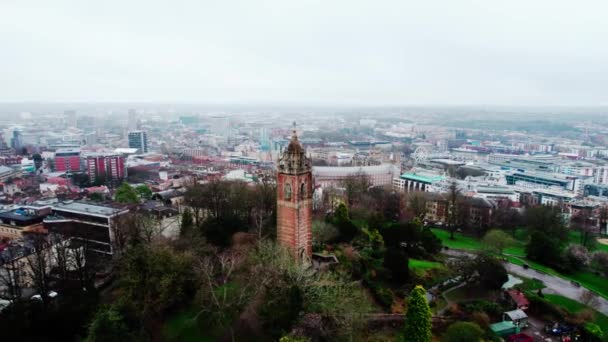 Vista Aérea Drone Centro Cidade Bristol Inglaterra — Vídeo de Stock