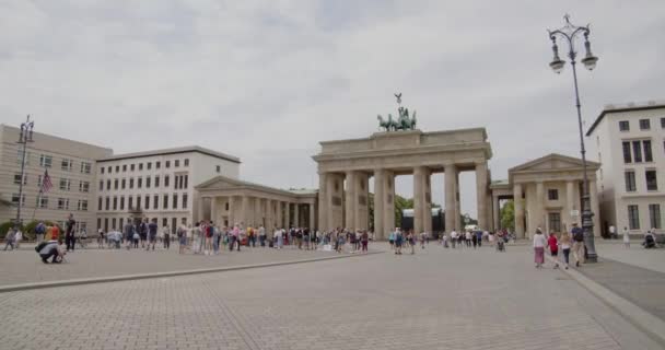 Clip Berlin Germany Brandenburger Tor — Vídeos de Stock