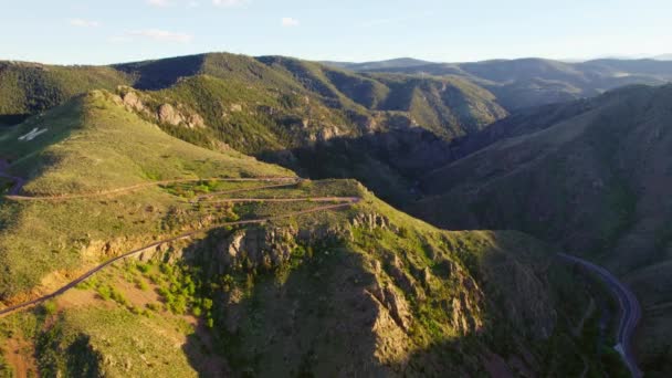 Катастрофа Дронів Навколо Прекрасних Гір Колорадо Долини Під Час Прекрасного — стокове відео