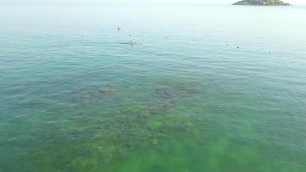 Kayaking Beaches Buzios Brazil — Stockvideo