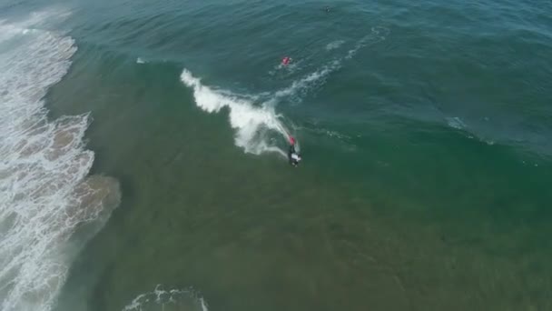 Сильні Величезні Роло Дивовижних Досконалих Хвилях 2021 Sintra Portugal Pro — стокове відео