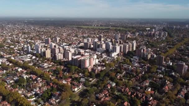Breed Panoramisch Uitzicht Stad San Isidro Woonwijk Van Buenos Aires — Stockvideo