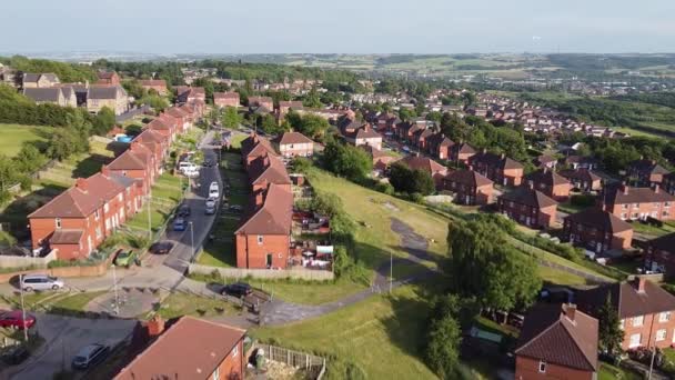 Drone Footage Infamous Dewsbury Moor Council Estate — Αρχείο Βίντεο