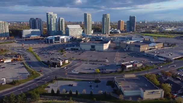 Plano Aéreo Del Dron Del Centro Ciudad Scarborough Stc Que — Vídeos de Stock