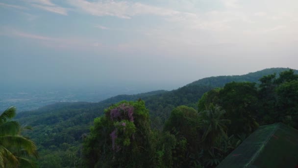 Cinematic Landscape Footage City Chiang Mai North Thailand Top Doi — Stock videók