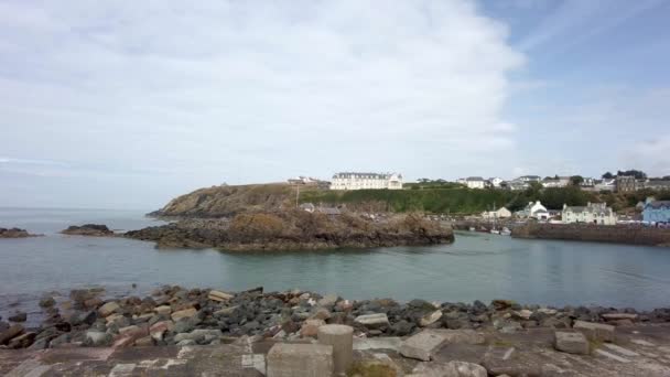 Seaside Coastal Village Portpatrick Galloway Scotland — Vídeo de Stock