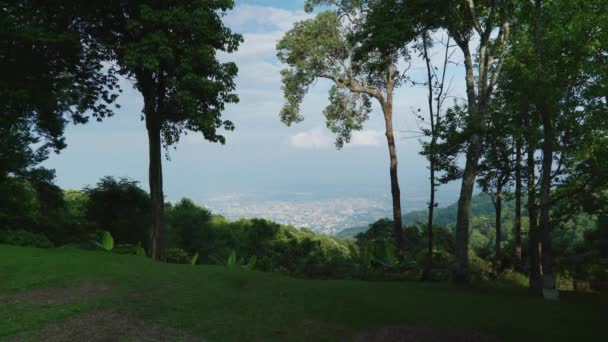 Kinematografická Krajina Záběry Města Chiang Mai Severní Thajsko Vrcholu Doi — Stock video