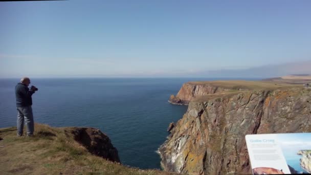 Scotlands Most Southerly Point Mull Galloway — Stockvideo