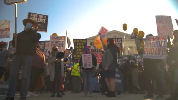 Women Making Voices Heard Supreme Court — Stockvideo