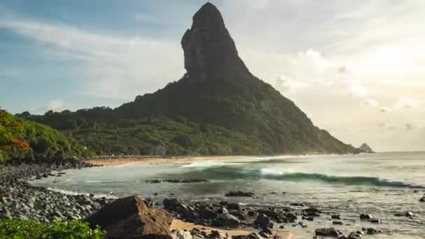 Fernando Noronha Beach Time Lapse Brazil — Stock video