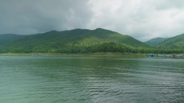 Paysage Cinématographique Nature Images Panoramiques Lac Mae Kuang Dam Doi — Video