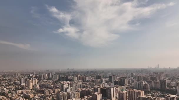 Tiro Aéreo Cidade Karachi Durante Dia Ensolarado Imagens Aéreas Paisagem — Vídeo de Stock