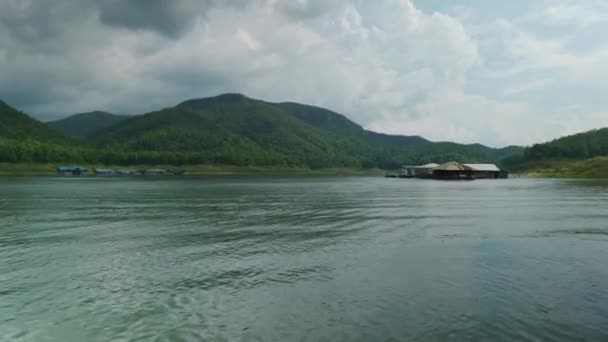 Paisagem Cinematográfica Natureza Imagens Panorâmicas Mae Kuang Dam Lake Doi — Vídeo de Stock