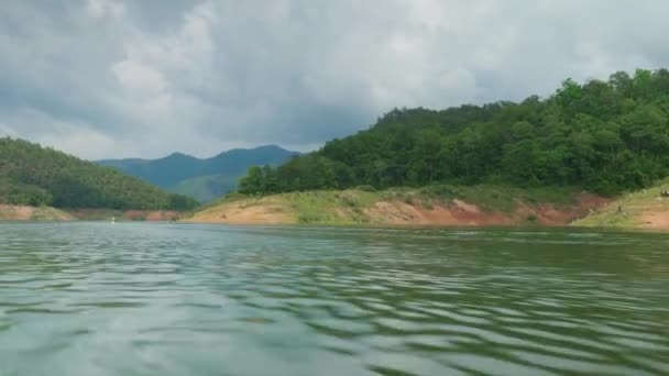 Paisagem Cinematográfica Natureza Imagens Panorâmicas Mae Kuang Dam Lake Doi — Vídeo de Stock