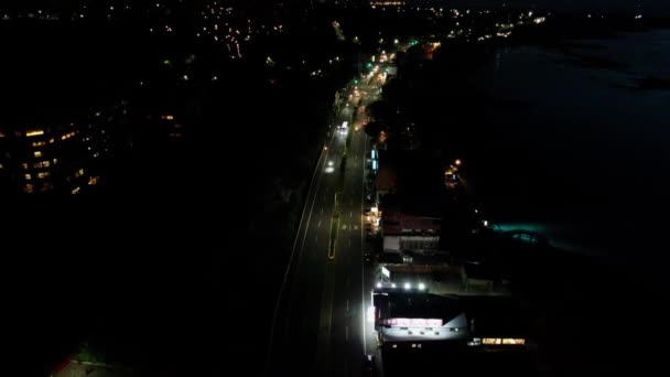 Aerial View Countryside Coastal Expressway Taiwan — Video