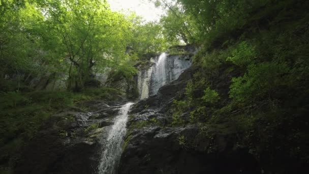 Cachoeira Bulgária Rhodope Mountains Verão — Vídeo de Stock