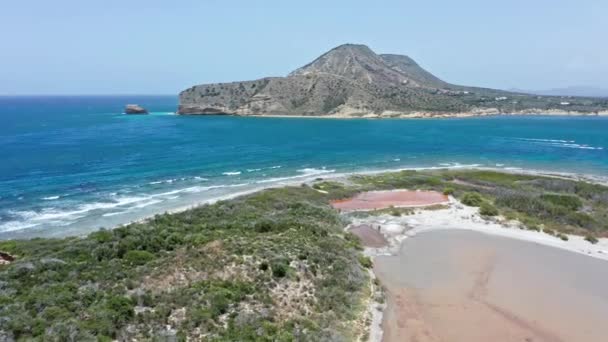 Beautiful Isla Cabra Goat Island Headland Montecristi Στο Παρασκήνιο Δομινικανή — Αρχείο Βίντεο