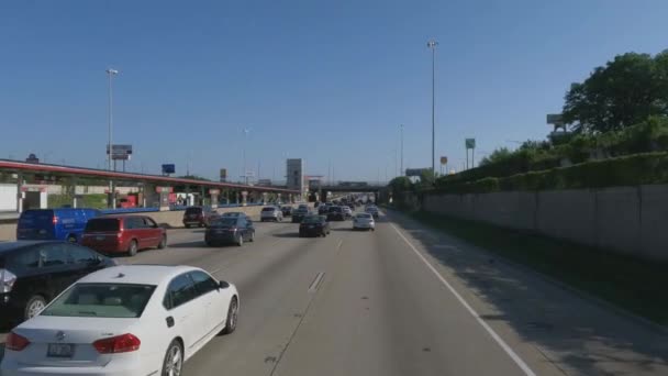 Travel Chicago Illinois I94 Cta Red Line — Video Stock