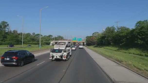 Podróż Pobliżu Chicago Illinois I94 I57 — Wideo stockowe