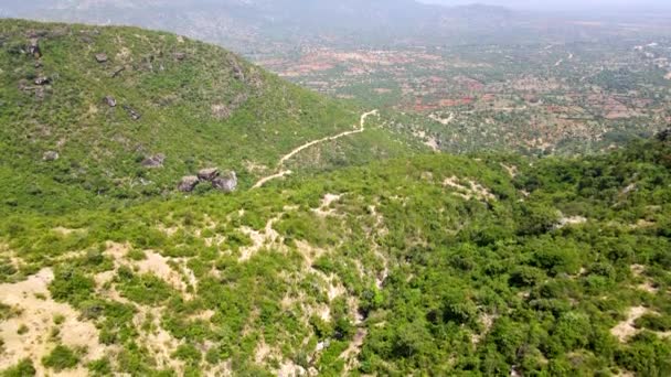 Drone View West Pokot North Rift Kenya Green Raining Season — Vídeos de Stock