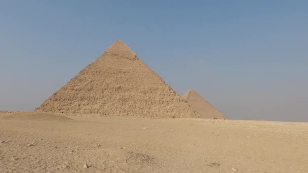 位于埃及吉萨高原的Khafre金字塔景观 — 图库视频影像