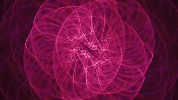 Geometria Spiralna Fusion Płynna Pętla Abstrakcyjna Fraktalna Kalejdoskop Artystyczne Tło — Wideo stockowe